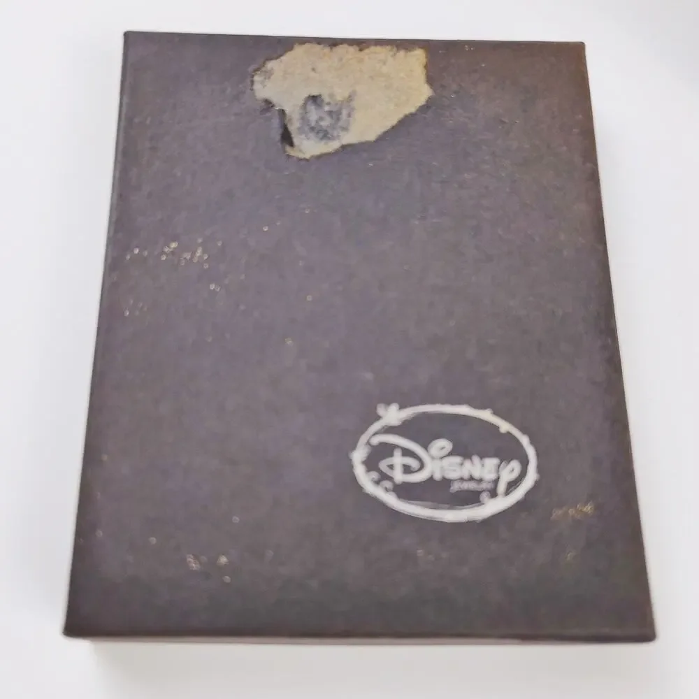 Disney Tinker Bell Necklace and Earring Set Silver Tone NIB - Picture 2 of 9